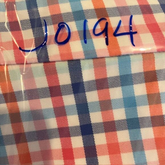 Talbots Skort Multicolor Pockets Side Zip Orange Blue White Pink Women's Size 6 - Picture 10 of 10